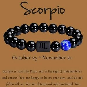 Zodiac Beaded Braided Bracelet 10mm